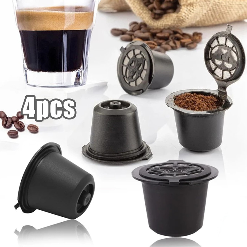 3pcs Refillable Coffee Capsule Kapsul Kopi Refill Reusable