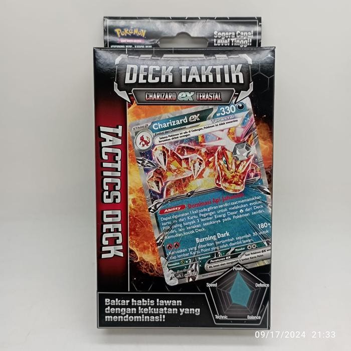 MAINAN... Kartu TGC Pokemon svTL - Deck Taktik Charizard Ex Terastal Booster Box Sealed