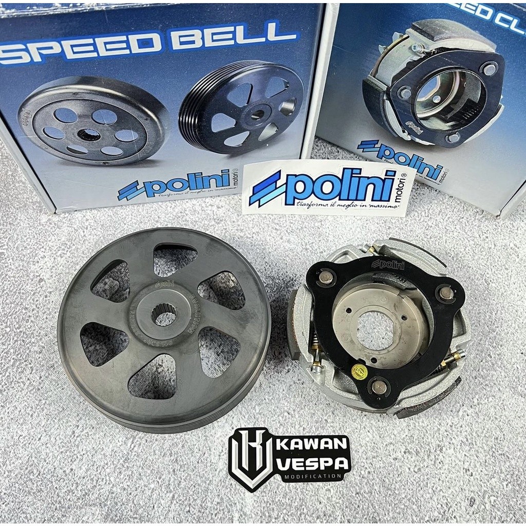 Polini kampas kopling + mangkok drumbell set vespa S125 LX iget