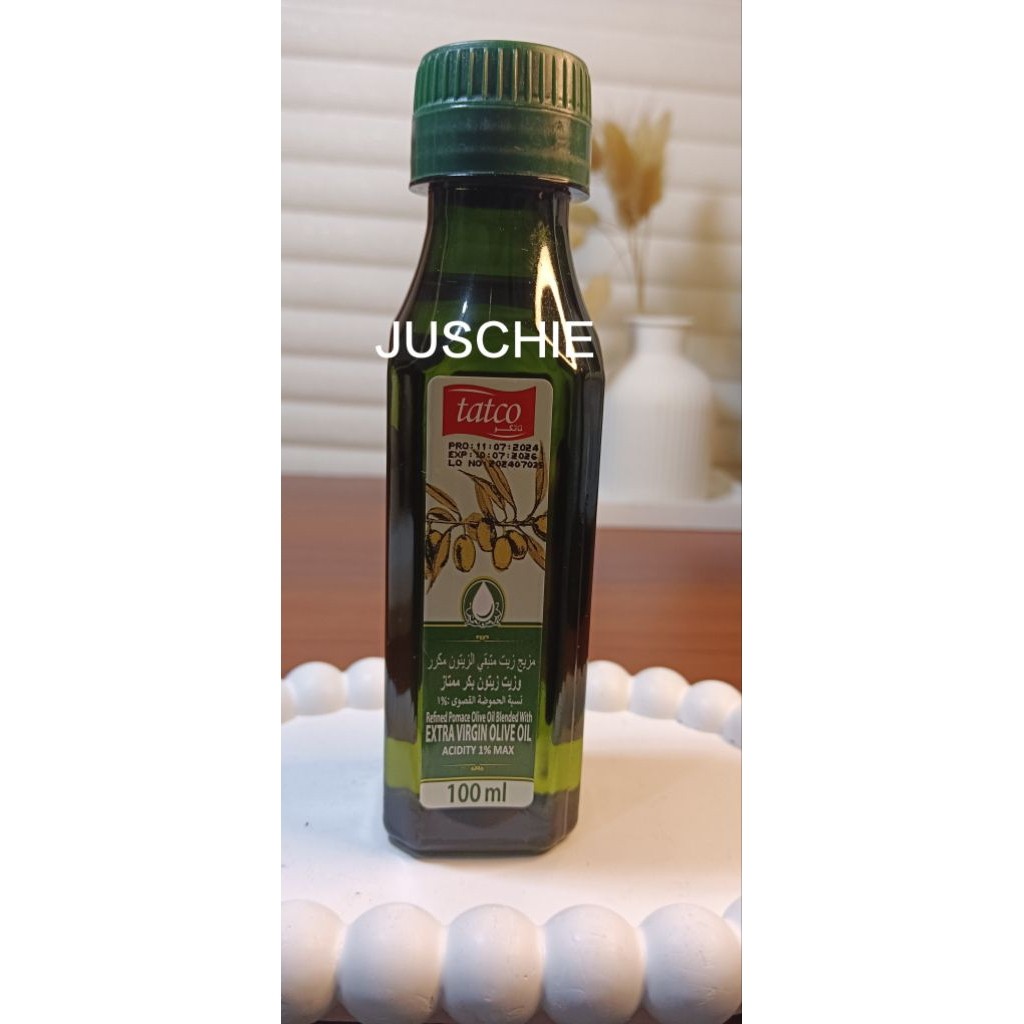 Tatco | Minyak zaitun asli arab | 100 ml | OLIVE OIL TATCO EXTRA VIRGIN | MINYAK ZAITUN