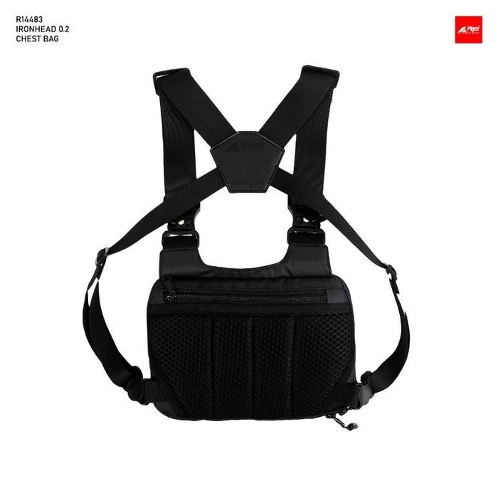 ORIGINAL Chest Bag atau Tas Dada Pria Ironhead 0.2 Arei Outdoorgear - Hitam