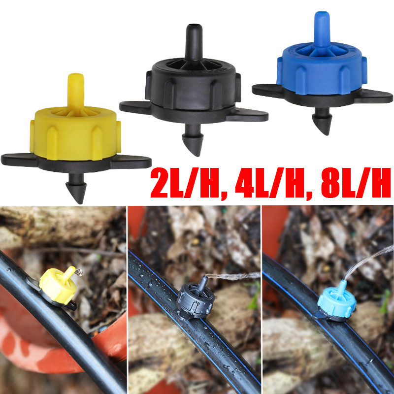 Dripper Emitter 2 4 8 L/H2/4/8L/H Drip Irrigation, Drip Emitter, Irigasi Tetes