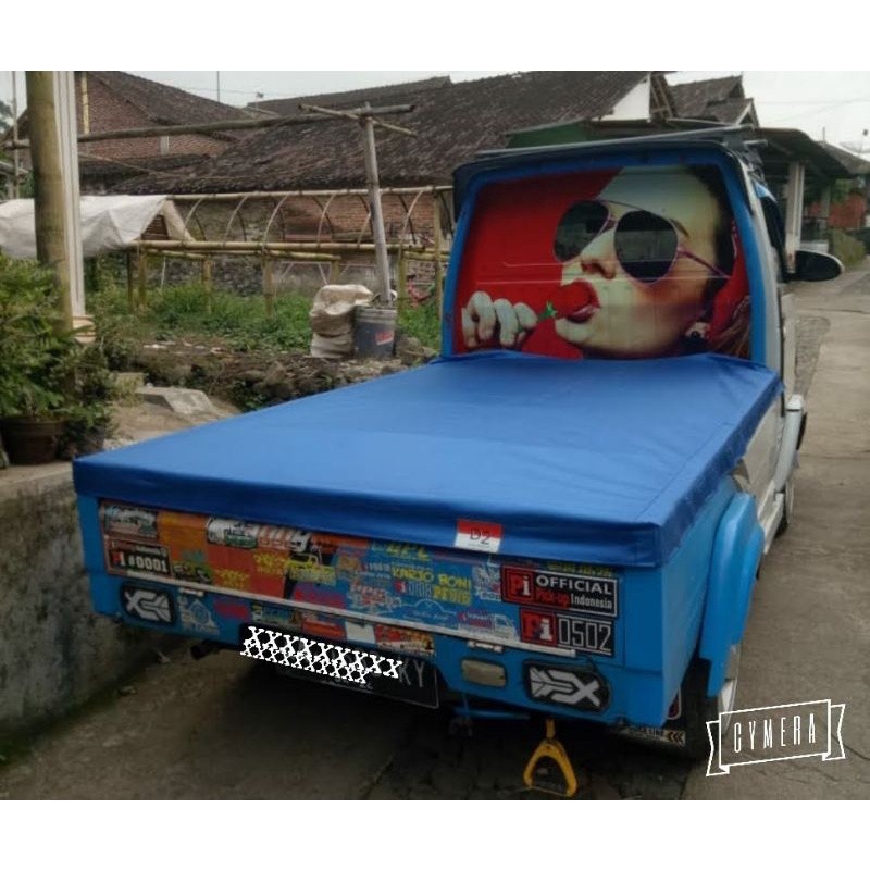 MANSAGAN  (TERPAL BERWARNA 100%ANTI AIR) terpal bak pick up murah berkwalitas