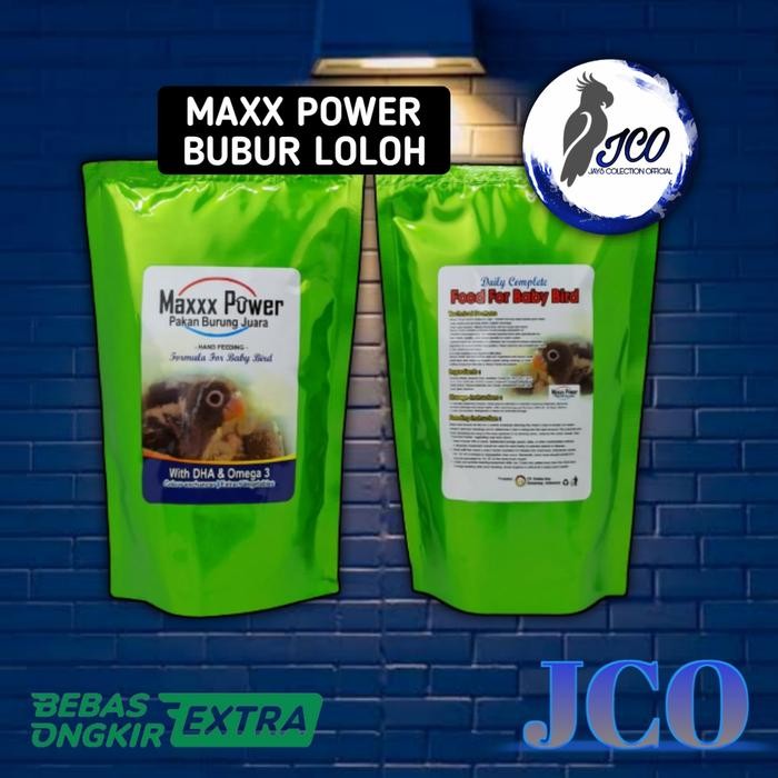 PAKAN LOLOHAN BURUNG LOVEBIRD PARKIT MAXX POWER BUBUR LOLOH BURUNG