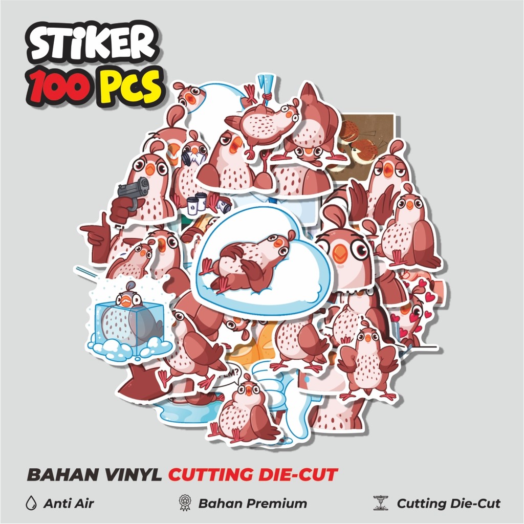 

Terbaru! 50 pcs Stiker Bird Catedral Dekorasi Lucu Kreatif untuk Notebook, Skateboard, HP