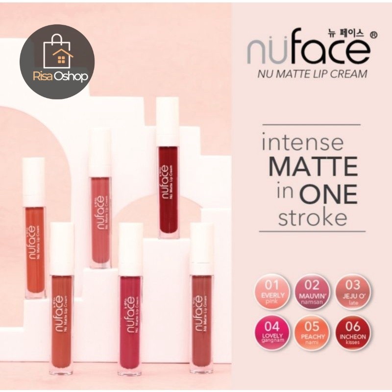 RISAOSHOP NUFACE LIPCREAM/ LIPSTIK CREAM NUFACE/ LIPMATTE NUFACE