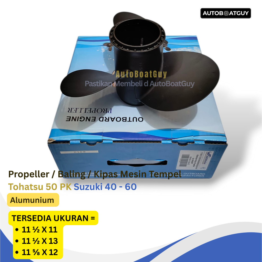 Propeller / Baling / Kipas Tohatsu Everrun 35 - 50 HP dan Suzuki 40 - 60 PK