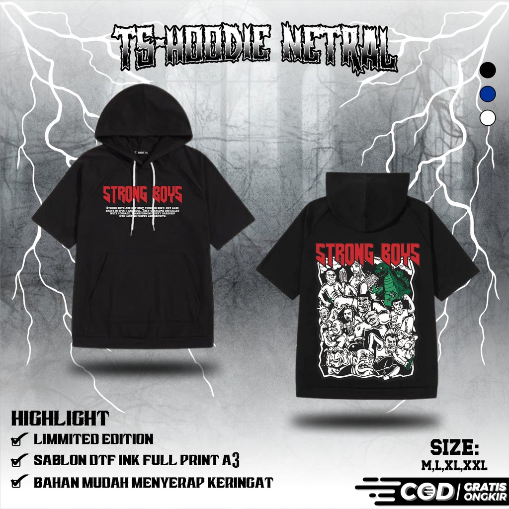 Ts-HOODIE NETRAL STRONG BOYS TS HOODIE NETRAL TERBARU - TS HOODIE NETRAL BROTHERHOOD - TSHOODIE NETR