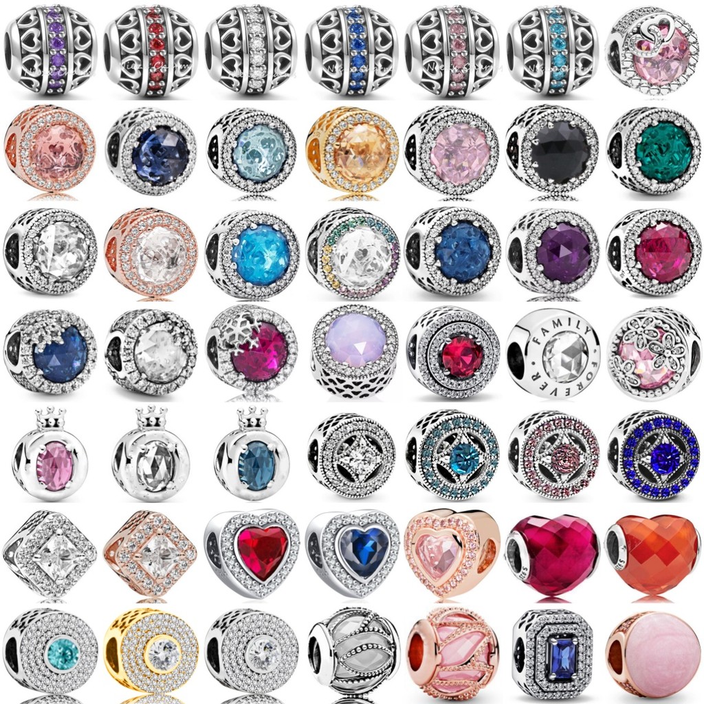 New 925 Sterlling Silver Sparkling Heart Shape Zirconia Charm Fit Fit Original Pandora Bracelet DIY 