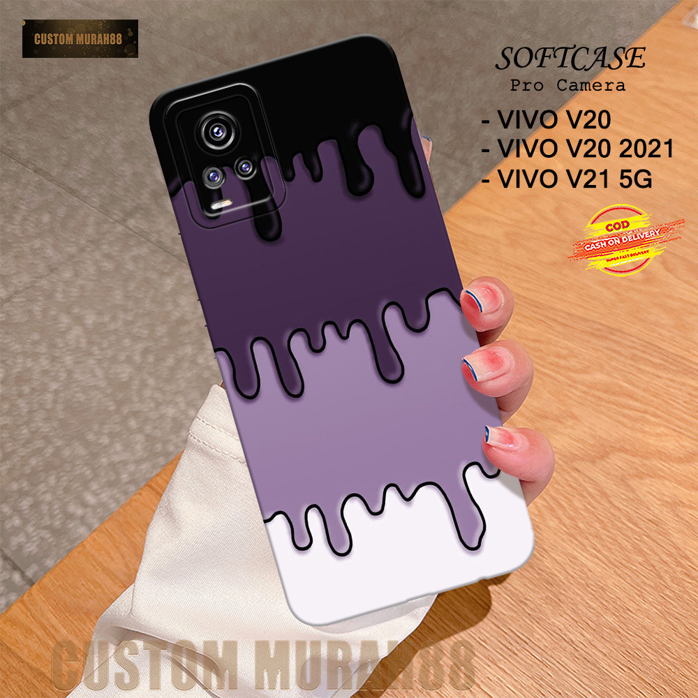 Case Vivo V20 / V20 2021 & V21 5G Terbaru - Fashion Case KRIM - Casing Hp Vivo V20 / V20 2021 & V21 