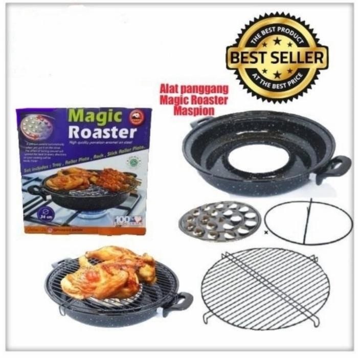 Magic Roaster Maspion 34 cm / Panggangan Magic Roaster Maspion Enamel
