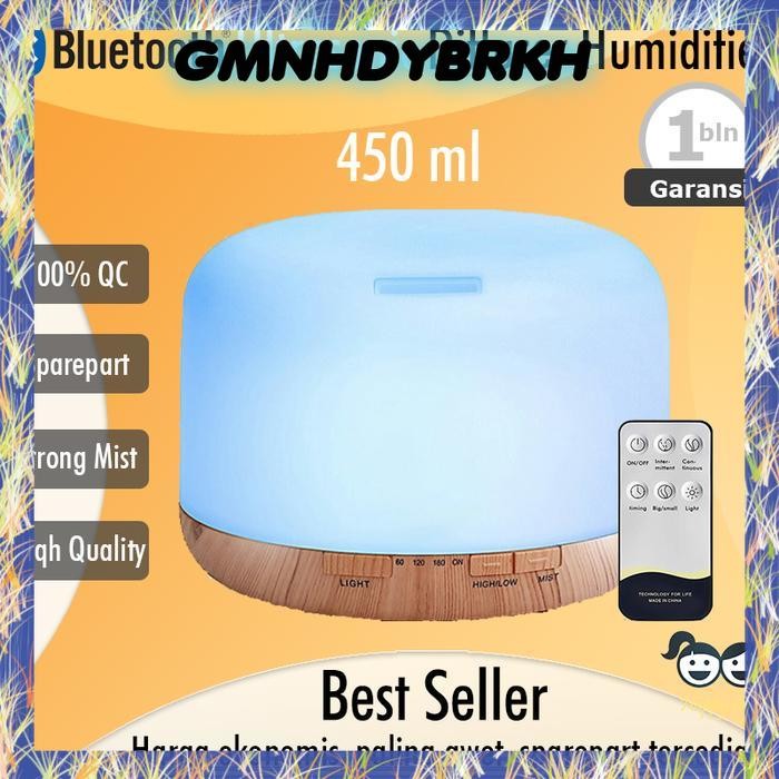 Humidifier Diffuser Aroma Terapi Ultrasonic Bluetooth Essential Oil - DenganSpeaker