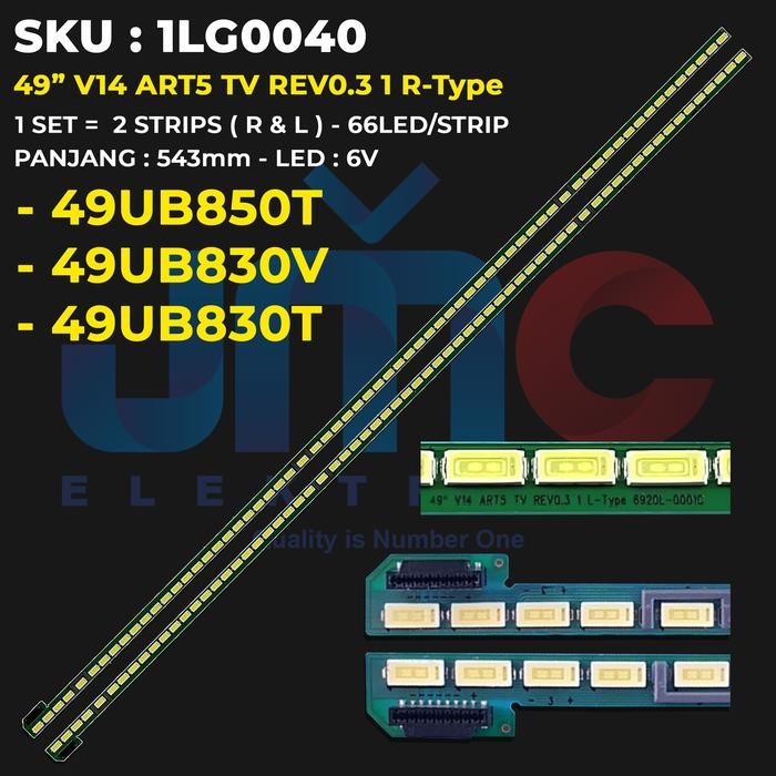 WP99 Backlight TV 49 Inch 49UB830T 49UB830V 49UB850T