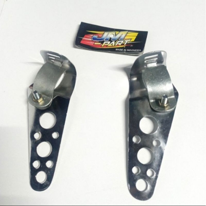 Braket Breket Dudukan Lampu Pesek Motor Tiger Vixion MegaPro Verza CB Scorpio Universal