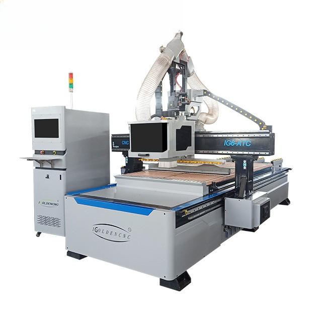 3 4 Axis 1325 Wood Mdf Furniture Atc Cnc Router Machine Woodworking Nesting Machine Cnc Cutting Mach