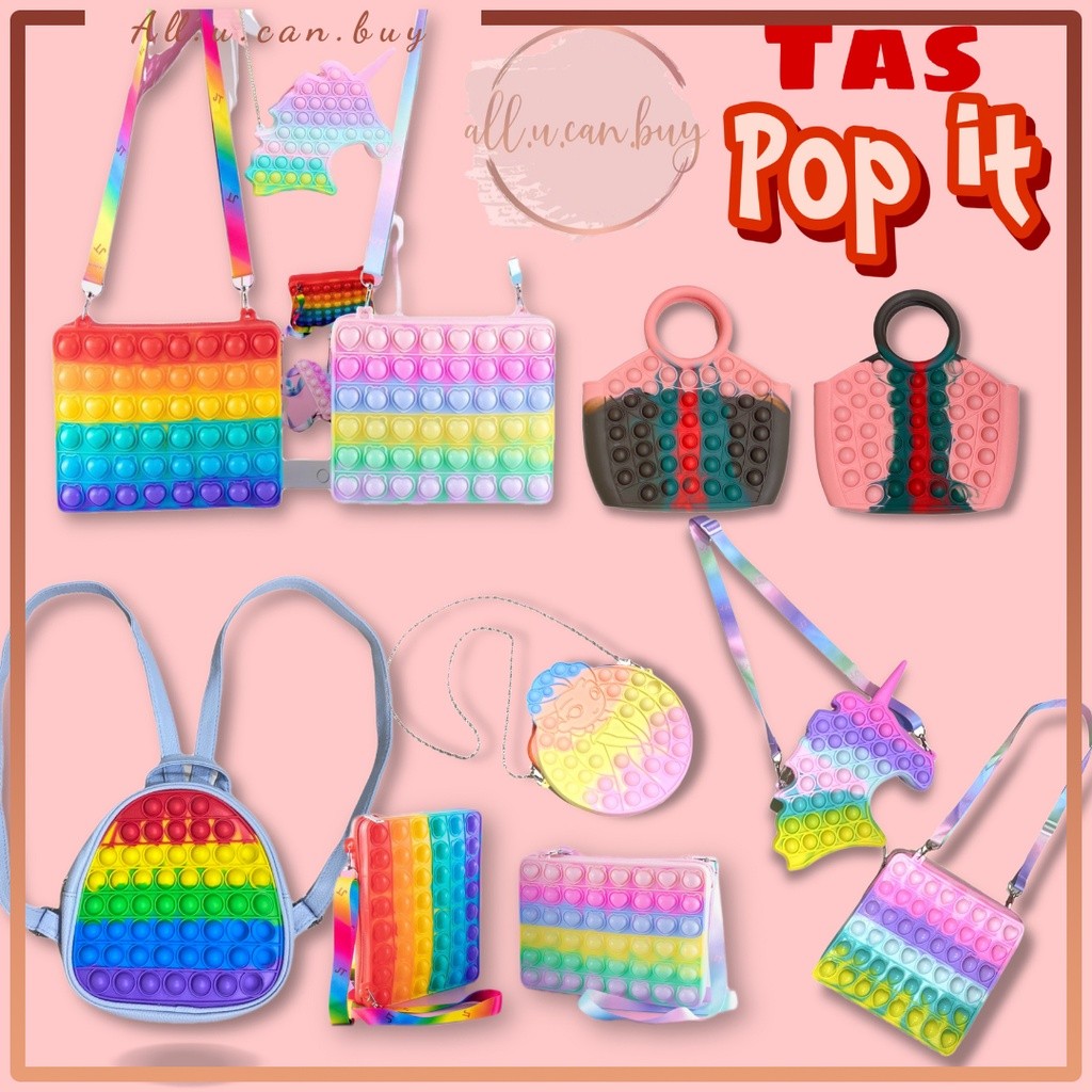 Tas Ransel Pop It Tas Selempang Pop It