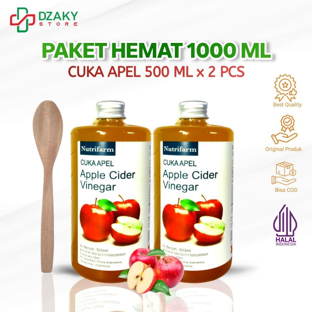 COD CUKA APEL ORIGINAL ORGANIK NUTRIFARM 1000ML