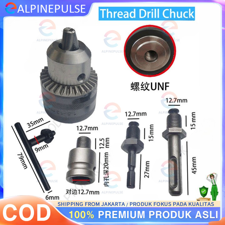 13 mm Chuck  Drill Accessory Kepala Chuck 13 mm 1/2" inch Perkakas Bor Tangan - Drill Chuck