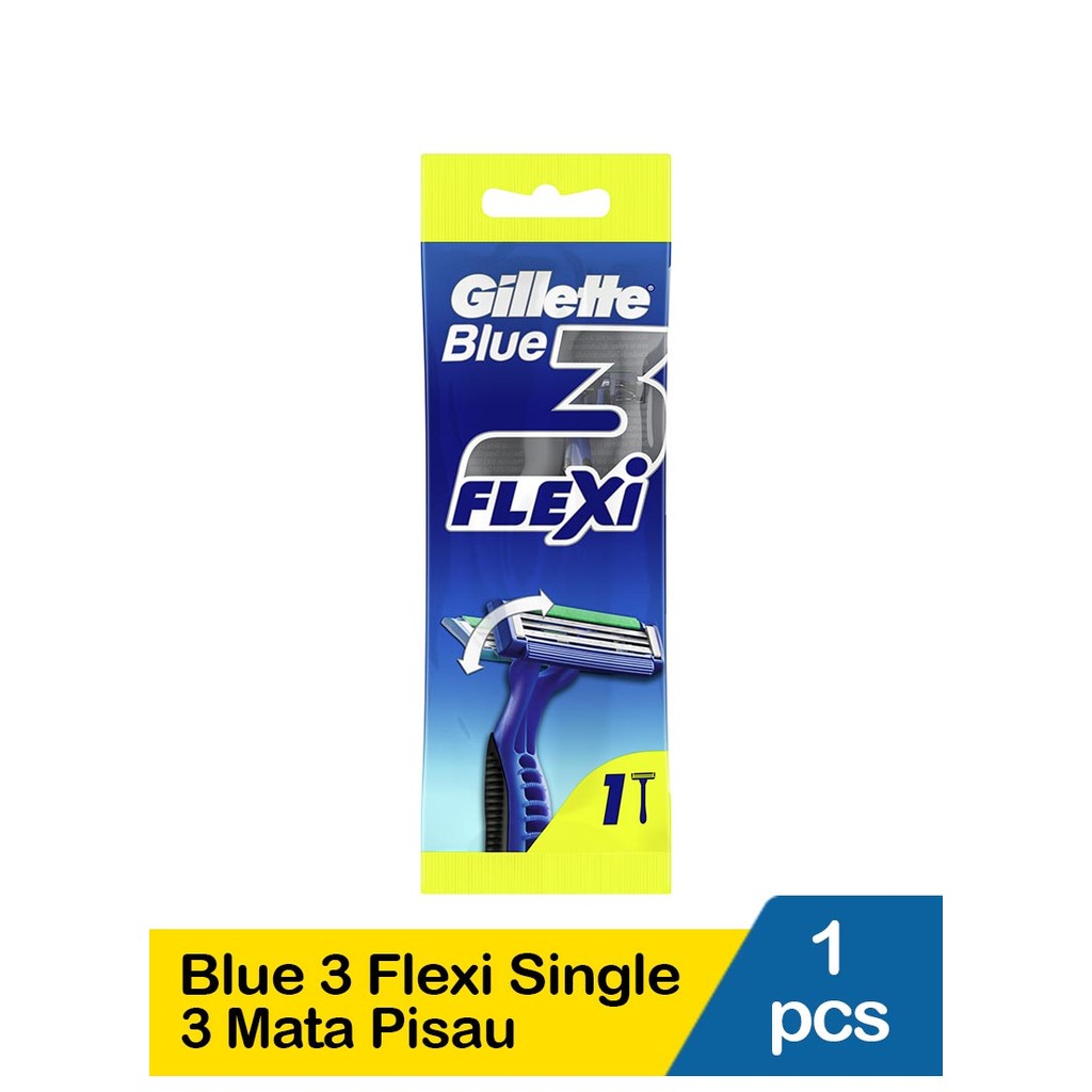 GILLETTE RAZOR BLUE 3 FLEXI SINGLE