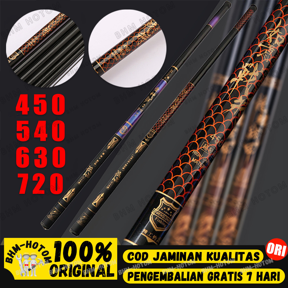 Joran Tegek Kagawa Batik Hantu Tua Joran 540 Carbon Medium Hard Pancing Tegek Pancing 450 Tegek Kaku
