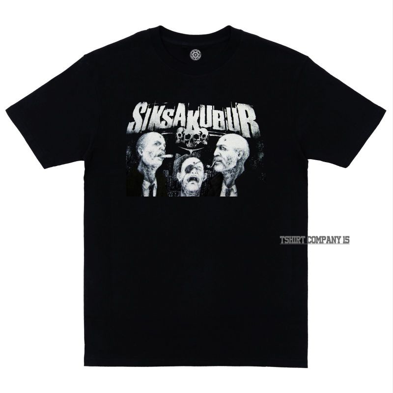 Siksa Kubur - Kaos Band Metal - Kaos Hitam Pria