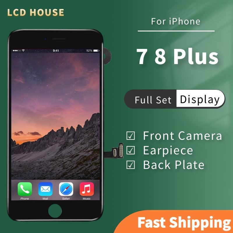 Full Set Screen For iPhone 7 8 Plus 7P 8P LCD splay Replacement Complete Assembly Tou gitizer+Front 