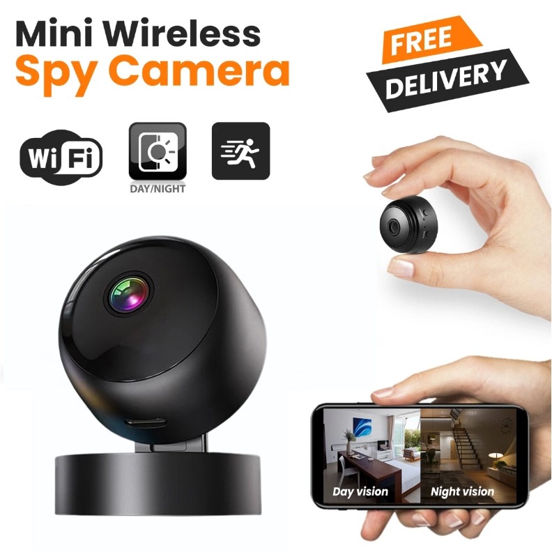 [HOT] HW Kamera Mini WIFI Tersembunyi Spy Camera Cam CCTV Mini tersembunyi tanpa kabel kamera vlog m