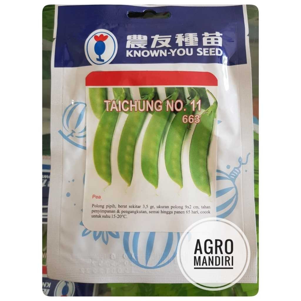 Benih Kacang Polong Kapri Taichung isi 10 gram Known You Seed Surabaya