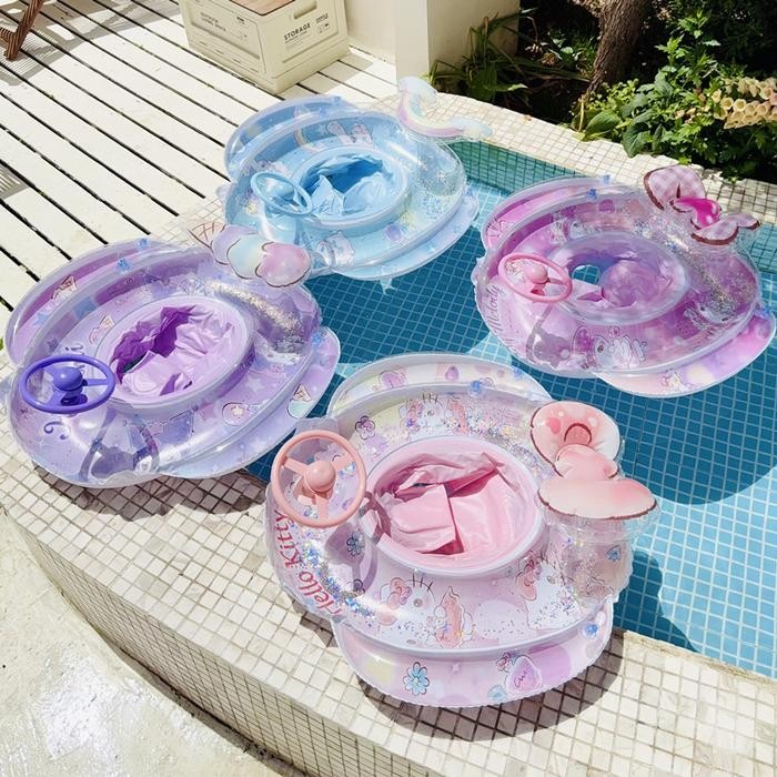Pelampung Anak Perempuan / Ban Ring Renang anak / Pelampung Anak Duduk / Pelampung Setir Bayi - Stir