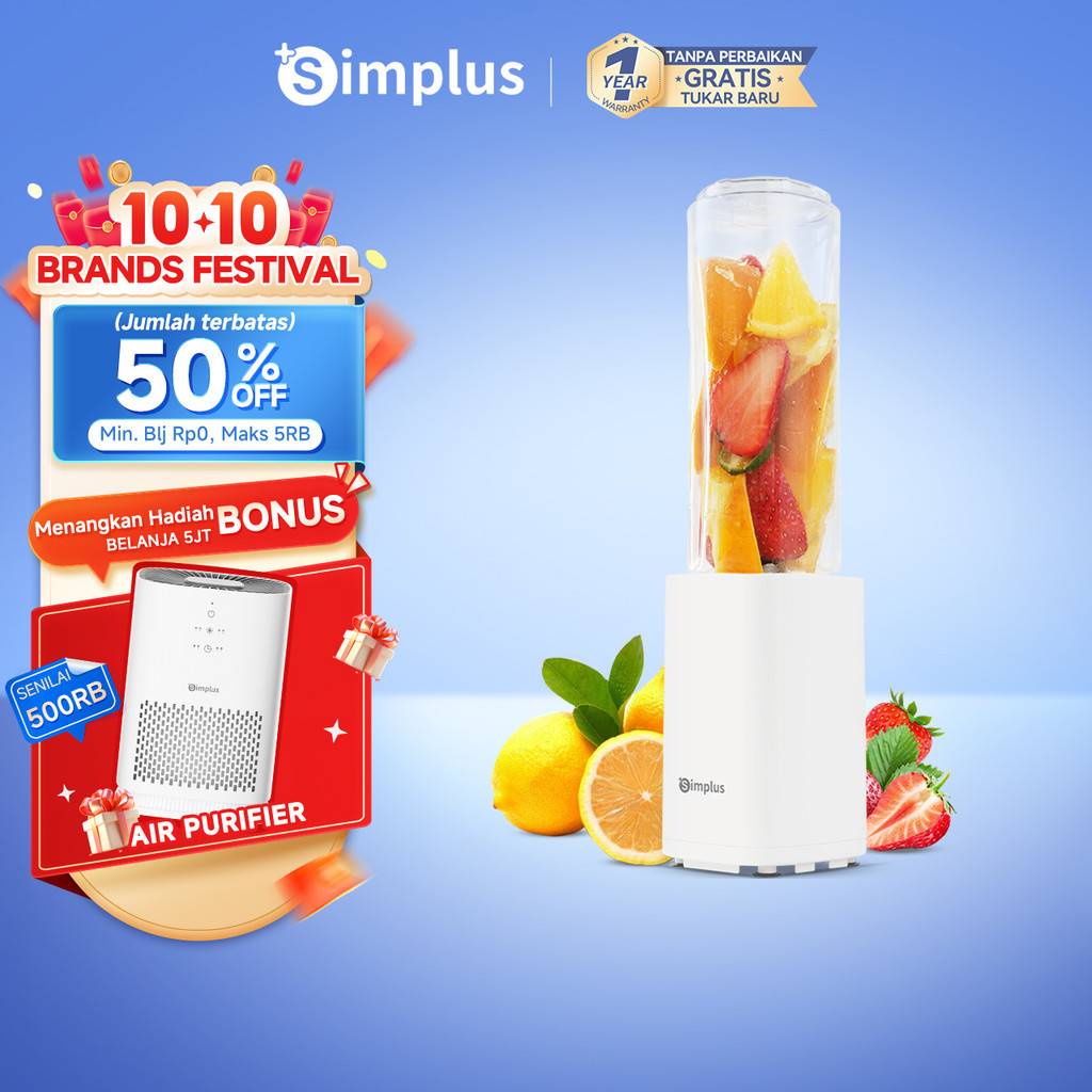 Simplus Blender Juicer Portabel Tumbler Travel Cup Daya 150W Penghalus Makanan