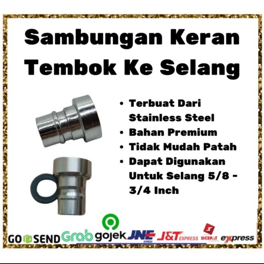 ots Cucut Kran Taman Sambungan kran Taman Cucut Sambungan selang stainless