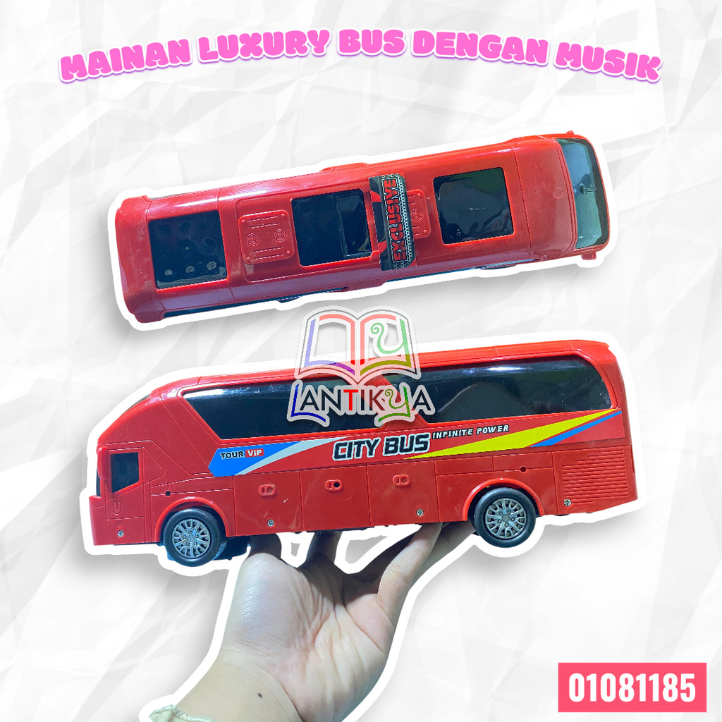 MAINAN LUXURY BUS BP 12 / MAINAN BUS TELELOLET DENGAN LAMPU DAN MUSIK / MAINAN BUS  TELELOLET CITY B