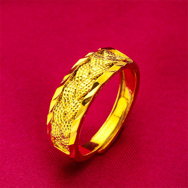 Vietnam pasir emas cincin putar terbuka cincin perhiasan memutar cincin cincin