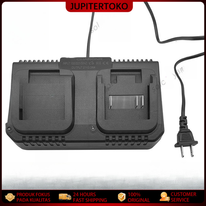 Charger Makita Lithium Bor 21V Charger Adaptor Casan Cas Baterai Cordless Nagawa Bor Impact Wrench K