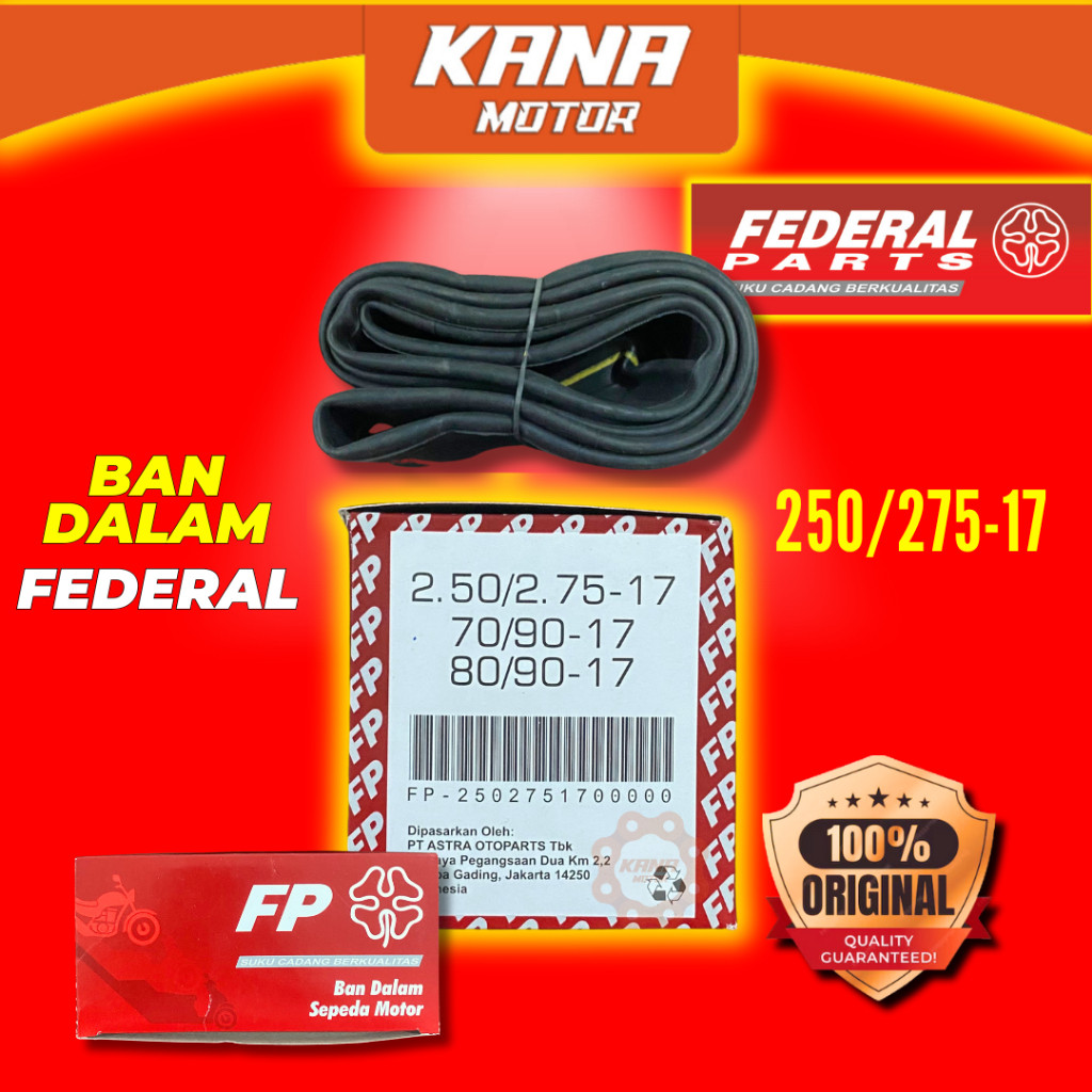 PROMO DISKON BAN DALAM FEDERAL 250/275-17 70/90 80/90 R17 RING 17 FEDERAL ORIGINAL