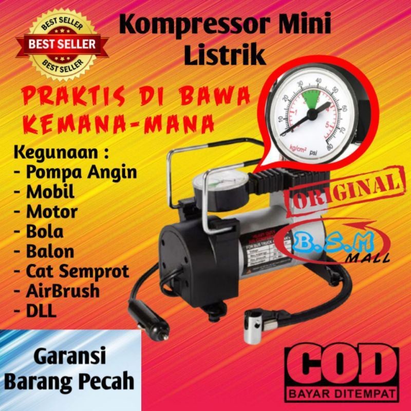 WOLDANSHOP kompresor cat mini air brush Kompresor portable Listrik Cat kompresor Ban Elektrik Kompre
