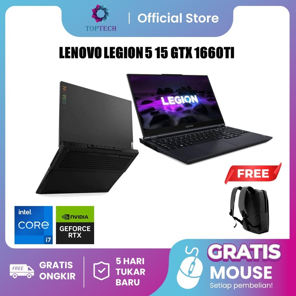 LENOVO LEGION 5 15 GTX1660TI 6GB/ I7 10750 16GB 1TB+512GB W10 15.6FHD 144HZ
