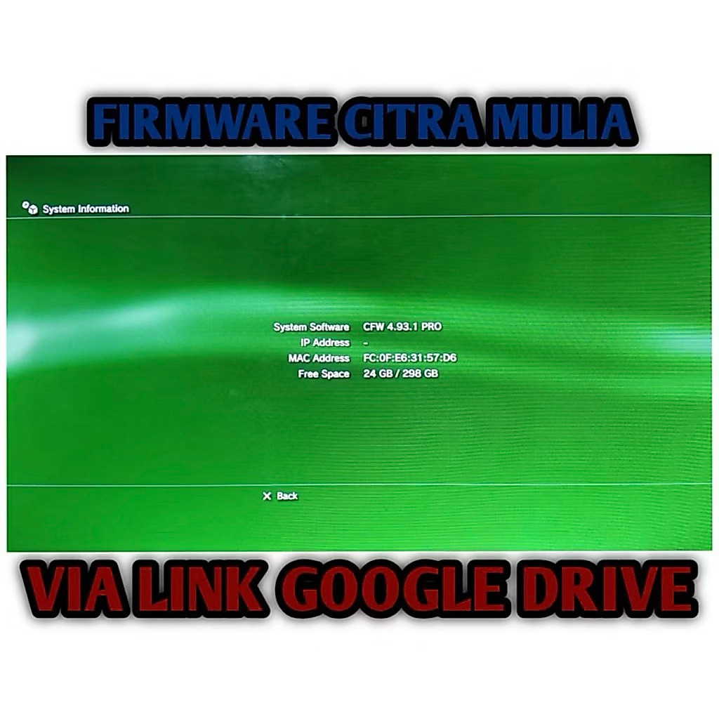 CFW dan HFW 4.93.1 PRO citra mulia Asli original