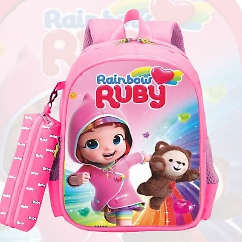 Tas Ransel Anak Sekolah Perempuan Rainbow Ruby