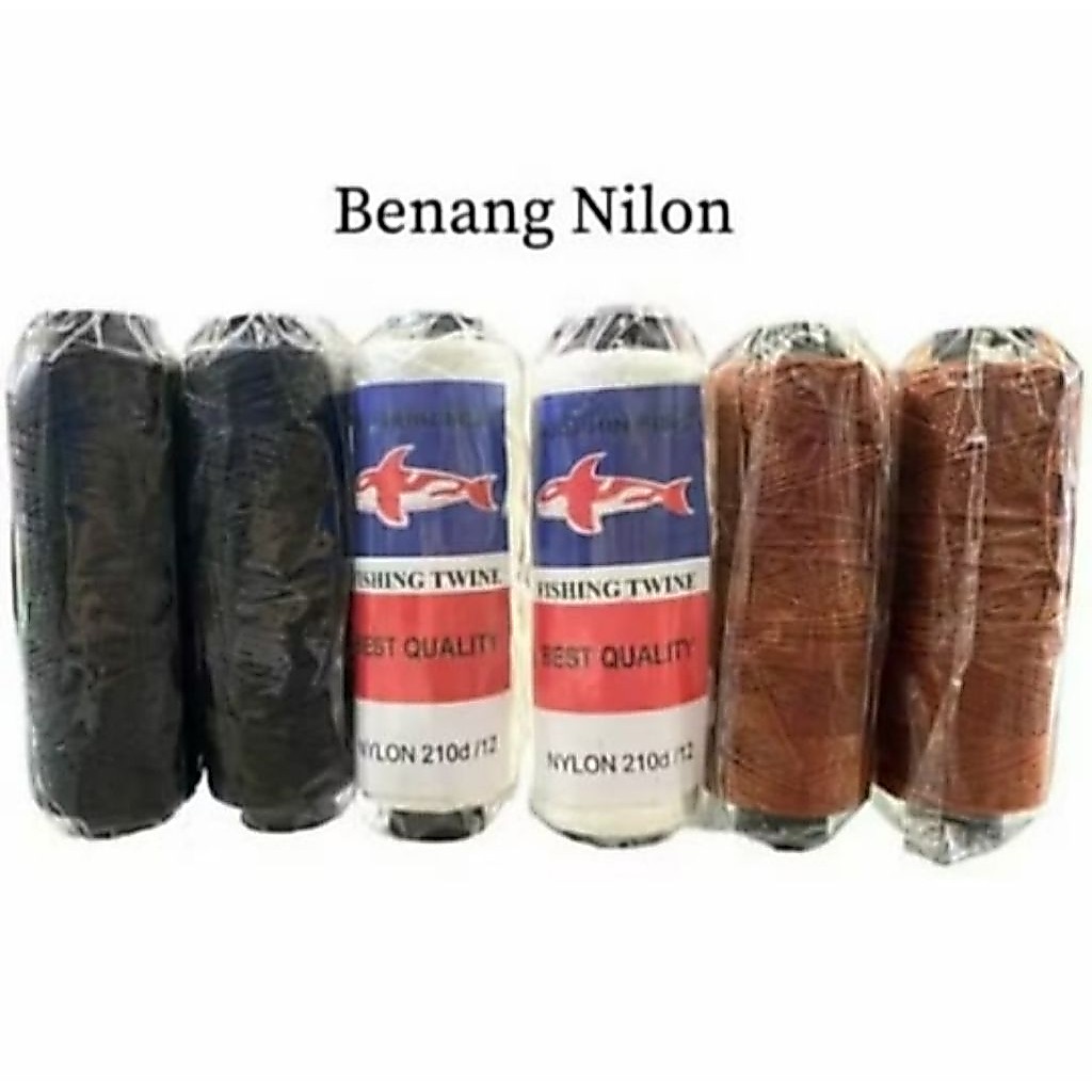Benang Nilon Jahit Sepatu Tukang Bangunan Benang nilon Besar dan Kecil Dolphin Fish Rabbit Brand Nil