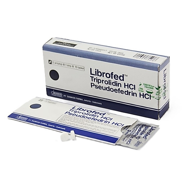 LIBROFED 10 Tablet Meredakan Batuk Pilek Bersin-Bersin Tripolidine Pseudoephedrine