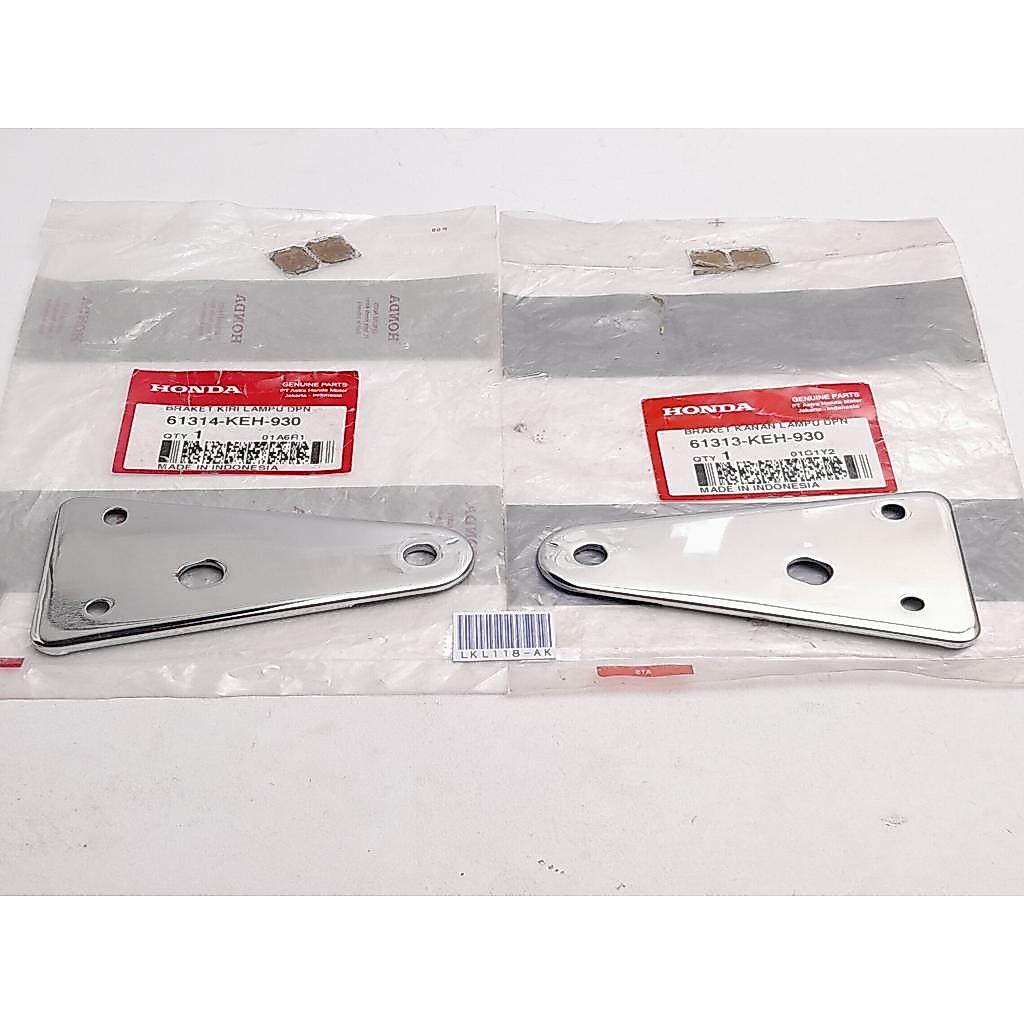 HONDA MEGAPRO HIU PRIMUS KUPINGAN DUDUKAN BRACKET LAMPU DEPAN 61314-KEH-930 61313-KEH930