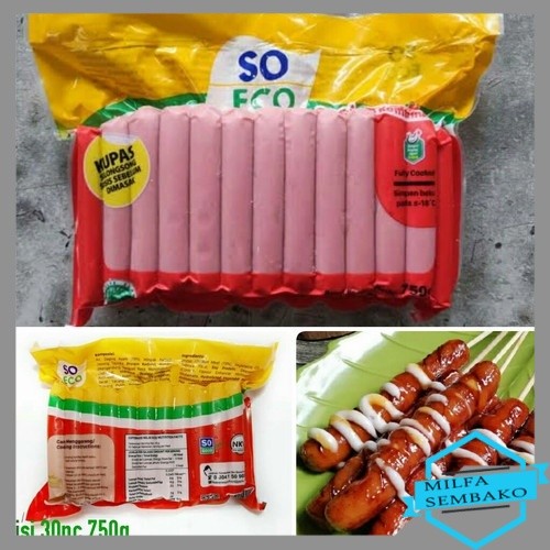 HS1207 SOSIS MERAH SO GOOD ECO Sosis Ayam So Eco 750gram