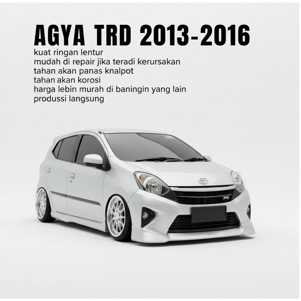OBRAL BODYKIT AGYA TRD 2013-2016 BODIKIT AGYA BODY KIT AGYA TRD