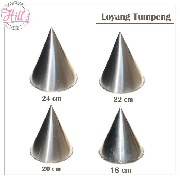 Loyang tumpeng / cetakan tumpeng aluminium - 18 cm