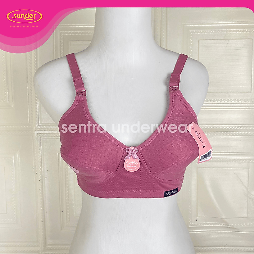 Bh Sport Bra Tanpa Busa Beha Sport Wanita Tanpa Busa Tanpa Kawat Jumbo Standard Uk 36 38 40 42 44 46