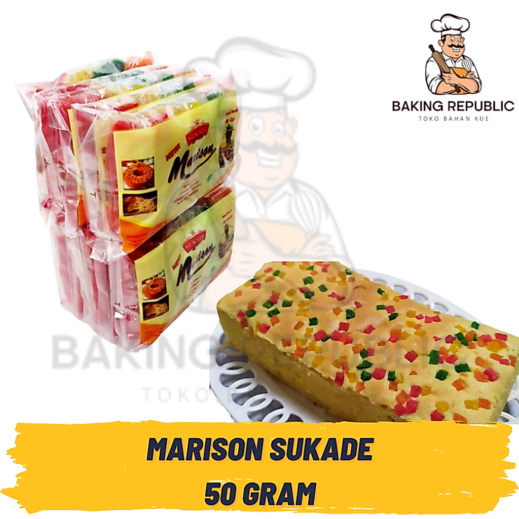 SUKADE MARISON | 4 WARNA | 50 GRAM | TOPPING KUE BOLU | HIASAN BERWARNA KUE BOLU GULUNG SPONGE CAKE