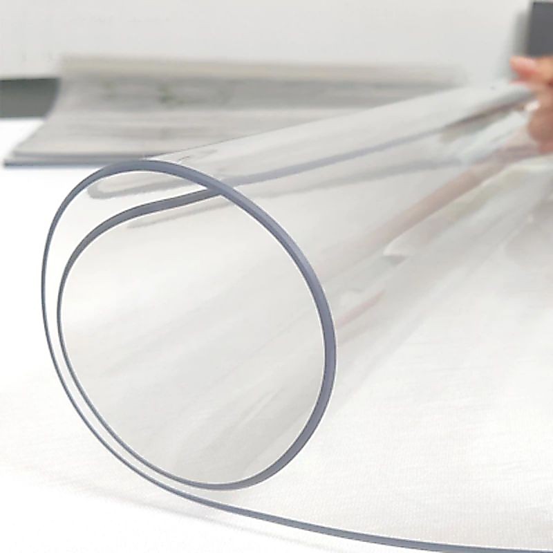 Taplak Mika PVC Tebal 1mm 2mm Bening Meteran Taplak Mika Transparan Mika PVC Tebal Lentur Alas Meja