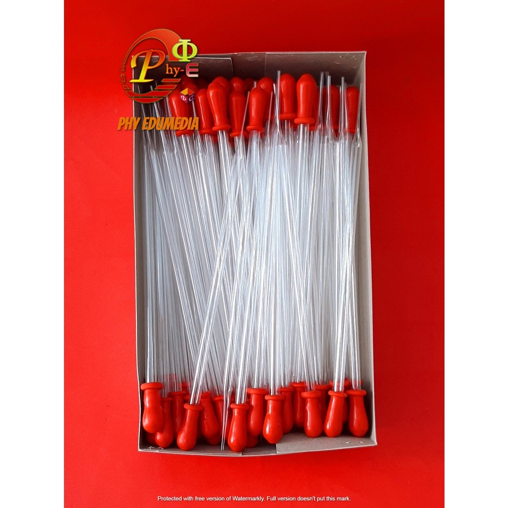 Pipet Tetes Kaca 20cm / Pipet Tetes Panjang PER PACK     Berkualitas