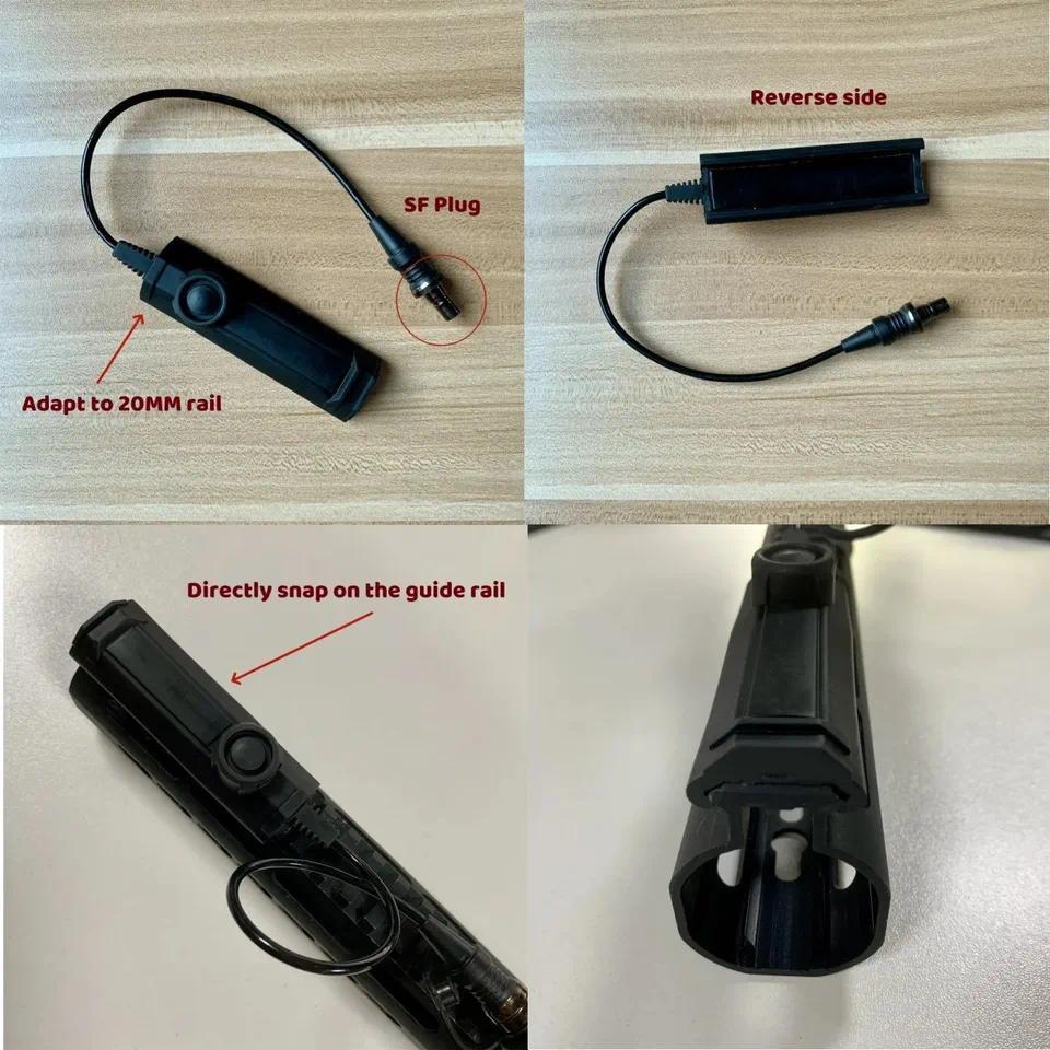 Suref Tactical M600 M600C Hunting Flashlight Dual Function Rifle Airsoft Accessories Scout Light LED